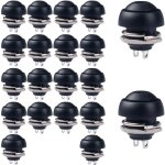 20pcs 12mm mini momentan� interrupteur � bouton poussoir, bouton poussoir �tanche, 1a 250vac / 3a 125vac ...