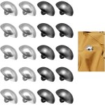 20pcs lot de boutons en noir et argent, 15mm brillant bomb petits boutons  coudre en alliage avec ?illet, ...