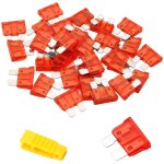 20pcs fusible voiture 10a moyenne fusible automobile + extracteur - fusible pour auto / rv / camion / ...