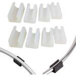 20pcs patin pied chaise tube rond embout tube 14 mm pied table fauteuil tampon meuble forme u plastique ...