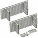 20pcs poigne bton de porte t - bar cuisine porte meuble poignes acier inoxydable - entraxe 64 mm
