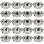 20pcs poignes rondes encastrables pour porte coulissante, en acier inoxydable, diamtre 35mm