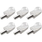 [jamais utilis�] 20pcs taquets �tag�re mural support d'�tag�re en verre en alliage de zinc ventouse, ...