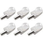20pcs taquets �tag�re mural support d'�tag�re en verre en alliage de zinc ventouse, de debuns