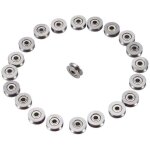 20pcs v623zz guide de rainure en v ature en acier roulement � billes de rail de poulie 3x12x4mm pour ...