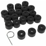 20pcs pour vw golf cache boulon jantes voiture ecrou de roue bouchon, noir