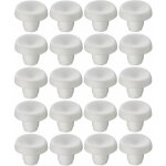 20x amortisseur de bute en plastique delrin blanc 5mm butoir meuble porte placard cuisine protection ...