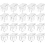 20x embout de tube rentrant carr inclin  ailettes antidrapant en peld cache tuyau pied meuble chaise ...