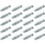 Cyclingcolors - 20x goujon d'assemblage 7mm x l = 8mm x b = 34mm vis meuble bois fixation boitier cylindrique ...