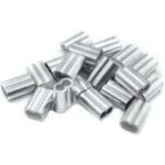 20x manchon � sertir en aluminium avec double virole virole en aluminium de 6, 0 mm, pince � sertir, ...