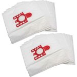 20x sacs compatible avec hoover sensory ts 1406 aspirateur - microfibres non tiss�es, 28cm x 20cm, blanc ...
