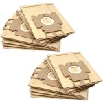 20x sacs compatible avec miele electronic 850, 1200, 1400 s163, hepa aspirateur - papier, type k, 21cm ...