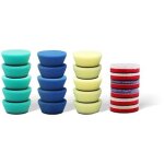 Kit 21 pi�ces tampons de polissage 50mm - �ponges pour polisseuse machine - laine + mousse - pour voiture ...