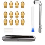 21pcs kit d'outils d'accessoires d'imprimante 3d, cl� hexagonale d'aiguille de nettoyage de d�gagement ...