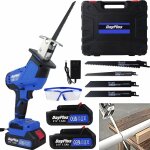 21v sans fil aliment scie alternative, scie lectrique sans fil avec 2 x batterie 1. 5ah pour bois mtallique ...