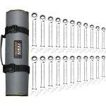 [jamais utilis�] 22 pi�ces jeux de cl�s � cliquet, airaj 6 mm - 18 mm jeu de cl�s mixtes professionnelles ...