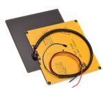 220 x 220 mm ultrabase plate - forme plaque de verre surface de construction + lit chauffant en aluminium ...