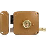 Amig serrure en applique et verrous 72u 85 x 95 mm acier maill or - gauche