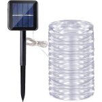 22m 200 led �nergie solaire ext�rieure fil de cuivre cha�ne jardin jardin camping famille mur �tanche ...