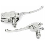 Ontway - 22mm moto hydraulique frein matre cylindre levier d'embrayage chrome