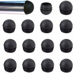 22mm rond chaise tube embouts insert noir nervur rond dme embouts pour pieds de meubles tables et chaises ...