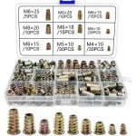 230 pi�ces alliage de zinc insert filet� hexagonale �crous inserts filet� insert �crous filetage ext�rieur ...