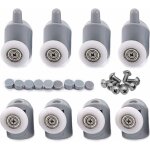 [jamais utilis�] 23mm 8 pcs galet rouleau roulette roue pour porte de douche, roulettes coulissantes ...