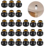24 pcs douille ampoule plafond e27 � visser de chantier, base plafonnier culot e27, support de lampe ...