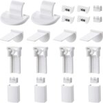 24 pi�ces en 4 groupes accessoires de rideaux � rabais, accessoires d'assemblage de rideaux � plis