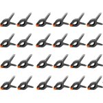 24 pi�ces 6  158 mm pince a ressort plastique, pince de serrage force de serrage �lev�e ouverture maximale ...