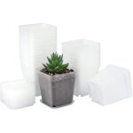 24 pi�ces 7cm petit pot de fleurs semis, godet semis plastique, pot de repiquage, adapt� aux semis, succulente ...