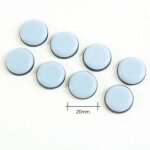 24 pi�ces pour meubles 20 mm (ronds) ? patins coulissants pour meubles ? pour meubles autocollants, patins ...