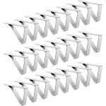24 pièces pince nappe acier inoxydable, pinces nappe de table exterieur ajustable nappe clips anti - ... 24 pièces pince nappe acier inoxydable, pinces nappe de table exterieur ajustable nappe clips anti - ...
