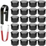 24pcs capuchon d'�crou de roue 17mm capuchons d'�crou de boulon de roue, cache - �crous de pneu hexagonaux ...