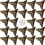 24pcs coin en bronze antique, style alliage meubles d�coratifs, comprend 96 ongles(bronze)