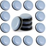 24pcs patins en teflon pour meubles 25 mm (rond) - patins glisseurs pour meubles - planeur ptfe patins ...