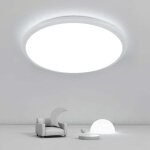 24w plafonnier led, 30cm lampe plafond 2400lm imperm�able ip44 lampe de plafond led moderne rond 6000k ...