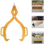 25  1000kg / 2200lbs claw hook, log lifting tongs, heavy duty grapple timber claw