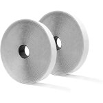 25 m�tres x 25mm bande de crochet & boucle auto adh�sif, autocollant scratch bande autoadh�sif, rubans ...