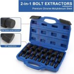 25 pi�ces extracteur de vis ecrou antivol, extracteur de vis cass�e haute duret�, extracteur de goujon ...