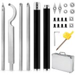 Gouges outils tournage bois costume, jeu d'outils de tournage compos d'un couteau  col de cygne / couteau ...