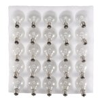 25 pièces séries g40 ampoules de rechange e12 candélabre culot à vis led globe pour intérieur extérieur ... 25 pièces séries g40 ampoules de rechange e12 candélabre culot à vis led globe pour intérieur extérieur ...