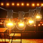 25 pieds g40 globe guirlandes lumineuses d'extrieur avec 27 ampoules en verre 2 lampes suspendues de ...
