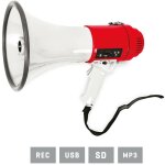 25 w megaphone fonestar avec port usb enregistreur, 23 cm de diam�tre.