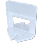 250 croisillons autonivelants 5 mm pour carrelage - compatibles carreaux de 2 � 12, 5 mm - pose rapide ...