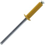 Rivets clats tte plate jaune en aluminium / acier pyd 4x16mm - boite de 250