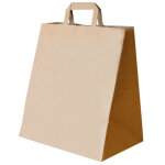 250 sac cabas papier kraft brun 3221x37cm - sphere