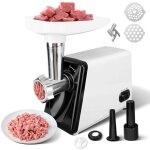 2500w hachoir, moteur en hachoir viandes �lectrique, 2 en 1 hachoir � viande avec 2 plaques de broyage ...