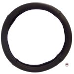 2505054 couvre volant luxe cuir 37 - 39 cm - noir