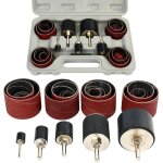 25pcs tambour de poncage, 80 et 120 grain manchon abrasif pour ponceuse, 1 / 8' et 1 / 4' manchon abrasif ...